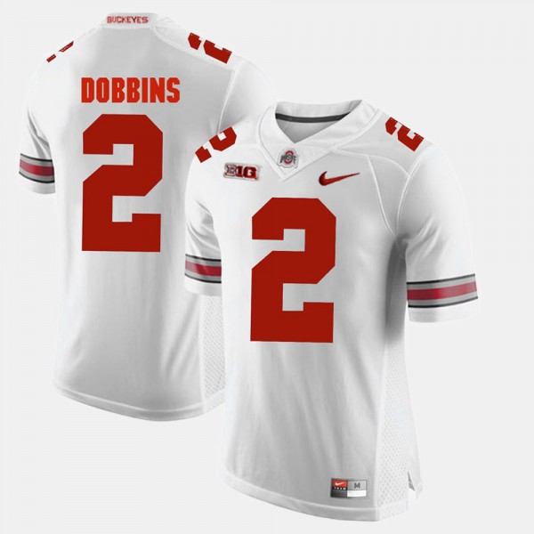 Ohio State Buckeyes J.K. Dobbins Men's #2 Game Alumni White College Football Jersey 2404VRCY8